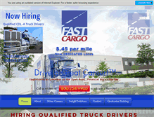 Tablet Screenshot of fastcargoinc.com